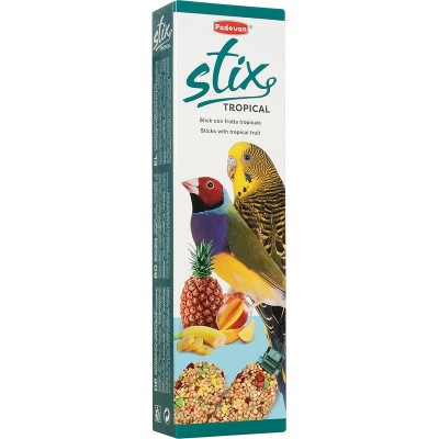 Крекер Stix для волнистых попугаев и экзотических птиц Фрукты, 2*40 г, Padovan (Падован)