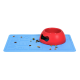 Юнайтед Петс Коврик по миски Mustafa резиновый, 45*30 см, розовый, United Pets