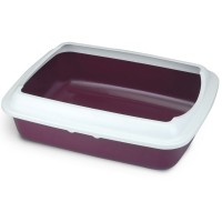 Туалет-лоток с рамкой 50,5*39*15 см, бургунди, Triol (Триол)