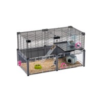 Ферпласт Клетка MULTIPLA HAMSTER для хомяков и мышей, 72,5*37,5*42 см, серая, Ferplast