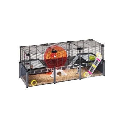 Ферпласт Клетка MULTIPLA HAMSTER LARGE для хомяков и мышей, 107,5*37,5*42 см, серая, Ferplast