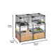 Ферпласт Клетка MULTIPLA HAMSTER CRYSTAL для хомяков и мышей, 72,5*37,5*62 см, серая, Ferplast