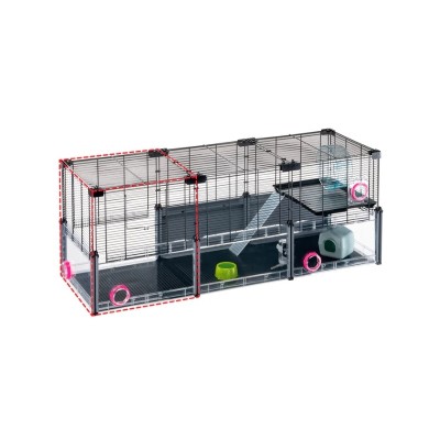 Ферпласт Модуль дополнительный для клеток MULTIPLA HAMSTER  нижний, 37*37*41 см, серый, Ferplast