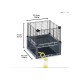 Ферпласт Модуль дополнительный для клеток MULTIPLA HAMSTER для крыши, 37,5*37,5*41 см, серый, Ferplast