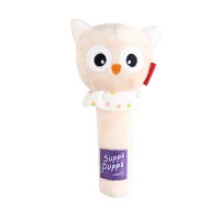 Гигви Игрушка для собак, с пищалкой, серия SUPPA PUPPA, 15 см, сова, GiGwi