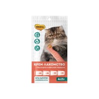 Мнямс Крем-лакомство для кошек, 4*15 г, тунец кацуо/морской гребешок