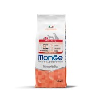 Монже Корм Dog Monoprotein Puppy/Junior для щенков мелких пород Лосось/Рис, 7,5 кг, Monge
