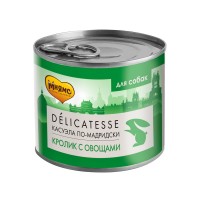 Мнямс Консервы Delicatesse для собак, 200 г, паштет, Касуэла по-мадридски (кролик/овощи)