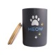 Контейнер MEOW для хранения корма, 1,9 л, керамика, черный, Mr.Kranch (Мистер Кранч)