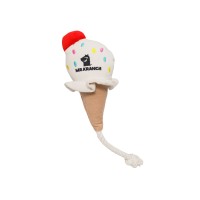 Мистер Кранч Игрушка Морожное с канатом для собак, 29*8*6,5 см, бежевый, Mr.Kranch