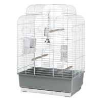 Ферпласт Клетка для средних птиц GALA 50*30*75 см, перламутровые прутья, Ferplast
