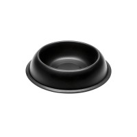 Ферпласт Миска MIRA KC металлическая лакированная на резинке, 250 мл, черный, Ferplast