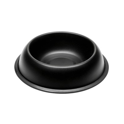 Ферпласт Миска MIRA KC металлическая лакированная на резинке, 1,5 л, черный, Ferplast