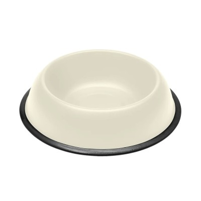 Ферпласт Миска MIRA KC металлическая лакированная на резинке, 2,5 л, белый, Ferplast