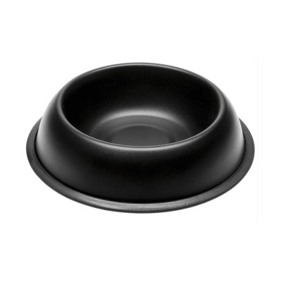 Ферпласт Миска MIRA KC металлическая лакированная на резинке, 2,5 л, черный, Ferplast