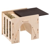 Кормушка для сена напольная Hay Feeder 2, 25*24*22 см, дерево, Ferplast (Ферпласт)