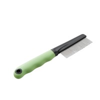 Расческа с ручкой для кошек, 20 см, зеленый/черный, Ferplast (Ферпласт)