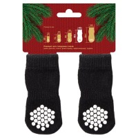 Триол Носки новогодние Пингвин для собак, серия NEW YEAR, черно-белый, XL, размер 4*11 см, Triol