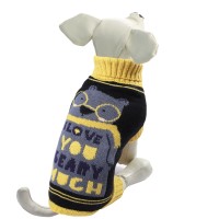 Триол Свитер Мишка, желто-черный, М, длина спины 30 см, Triol