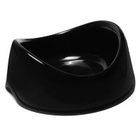 Гамма Миска пластиковая Инь Ян для кошек и собак, черный, 250 мл, Gamma