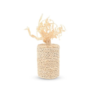 Триол Игрушка для кошек Бобина, серия NATURAL, 4,5*6/11 см, кукурузные листья, Triol
