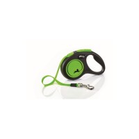 Флекси Рулетка NEW NEON для собак до 15 кг, лента 5 м, неоновый зеленый, Flexi