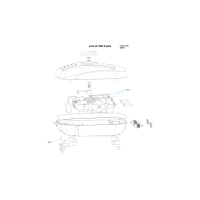 Сера Компрессор для аквариумов AIR plus, Air 550 R plus, Sera