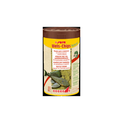 Сера Основной корм Wels-Chips Nature для сомов, чипсы, 250 мл/95 г, Sera