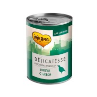 Мнямс Консервы Delicatesse Потофё по-провански для щенков, 400 г, паштет, Перепелка/Тыква