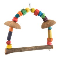 Хеппи Берд Качели Riccos Coco для средних и крупных птиц, 43*39 см, Happy Bird