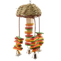 Игрушка для птиц Ротанговый грибок 10*10*30 см, Happy Bird (Хеппи Берд)