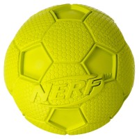 Нёрф Игрушка Мяч футбольный пищащий для собак, 8 см, Nerf