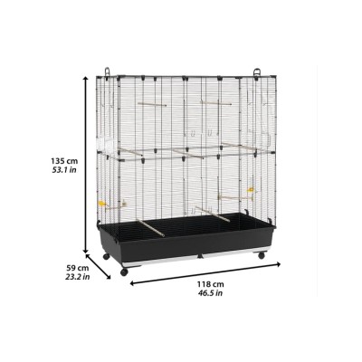 Ферпласт Клетка-вольер для мелких и средних птиц PLANETA LARGE 118*59*135 см , Ferplast
