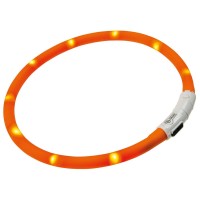 Ферпласт Ошейник NIGHT OVER мерцающий для собак, с USB зарядкой, 70 см, Ferplast