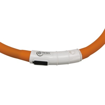 Ферпласт Ошейник NIGHT OVER мерцающий для собак, с USB зарядкой, 70 см, Ferplast