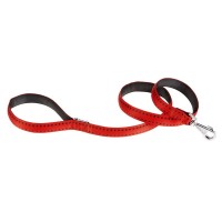 Ферпласт Поводок CRICKET G для собак, длина 120 см, нейлон, красный, 25/120, ширина 2,5 см, Ferplast