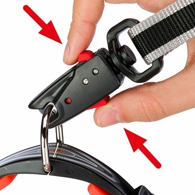 Ферпласт Поводок TWIST MATIC G для собак, с автоматическим карабином, длина 110 см, черный/коричневый, 12/110, толщина 1,2 см, Ferplast