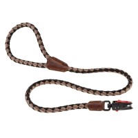 Ферпласт Поводок TWIST MATIC G для собак, с автоматическим карабином, длина 110 см, черный/коричневый, 18/110, толщина 1,8 см, Ferplast