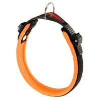Ферпласт Ошейник ERGOFLUO C для собак, нейлон, оранжевый, 15/33, обхват шеи 25-33 см, ширина 1,5 мм, Ferplast