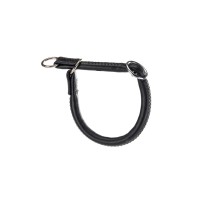 Ферпласт Ошейник-полуудавка VOGUE CORD CS для собак, натуральная кожа, черный, 10/35, длина 35 см, ширина 10 мм, Ferplast