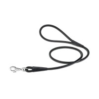 Ферпласт Поводок VOGUE CORD G10/120 для собак, длина 120 см, ширина 20 мм, кожа, черный, Ferplast
