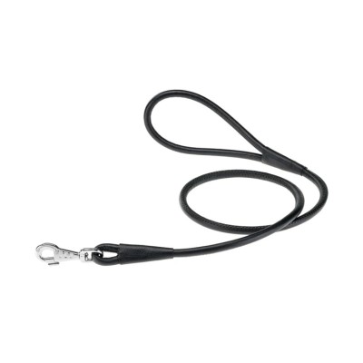 Ферпласт Поводок VOGUE CORD G10/120 для собак, длина 120 см, ширина 20 мм, кожа, черный, Ferplast
