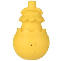 Мистер Кранч Игрушка для лакомств 8*13 см желтая, каучук, Mr.Kranch