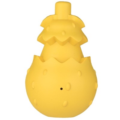 Мистер Кранч Игрушка для лакомств 8*13 см желтая, каучук, Mr.Kranch
