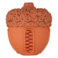 Мистер Кранч Игрушка Орех коричневый с пищалкой, аромат сливок, 8,5*10 см, каучук, Mr.Kranch