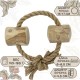 Кофе вуд Игрушка для собак Веревочное кольцо с бочонками, 15см, COFFEE WOOD