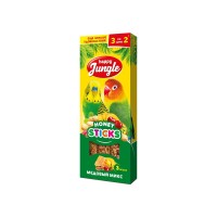 Крекеры для мелких и средних птиц Микс Три вкуса, 3 шт/уп., 100 г, Happy Jungle (Хэппи Джангл)