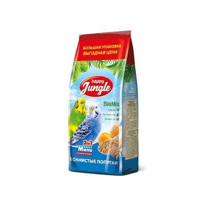 Хэппи Джангл Корм для волнистых попугаев, 900 г, Happy Jungle