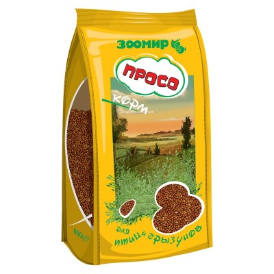 Зоомир Просо для птиц и грызунов, 400 г