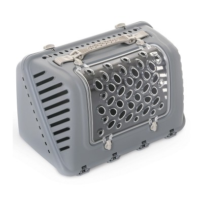 Переноска P-BAG с ремнем 44,5*26,5*28 см, серая, MPS (МПС)